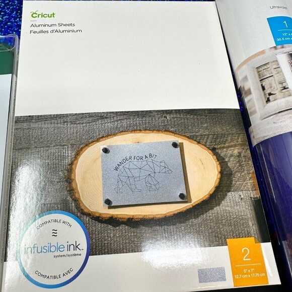 Cricut Lot Vinyl Holographic Foil Aluminum Marker Tape Starter Beginner Set Gift - Picture 6 of 12